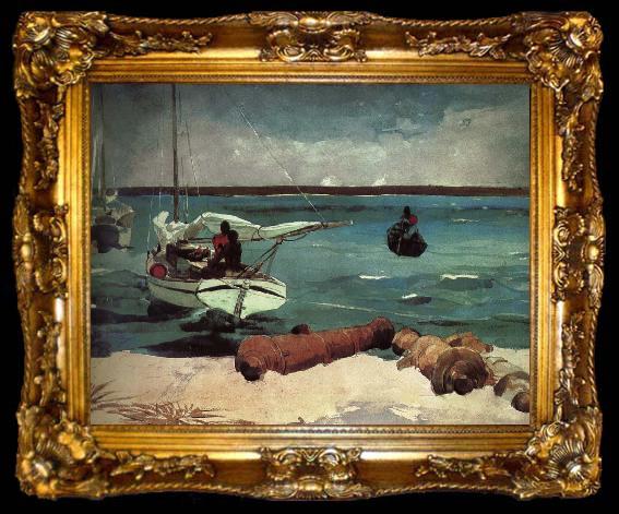 framed  Winslow Homer Sea, ta009-2